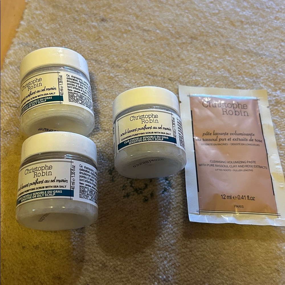 Christophe Robin Hair Care Set x4